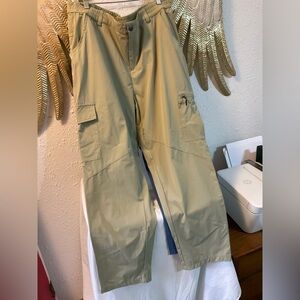 Lot of 2 Viddia Cargo Pants Hiking Travel Lightweight Utility Khaki Tan Blue 3XL